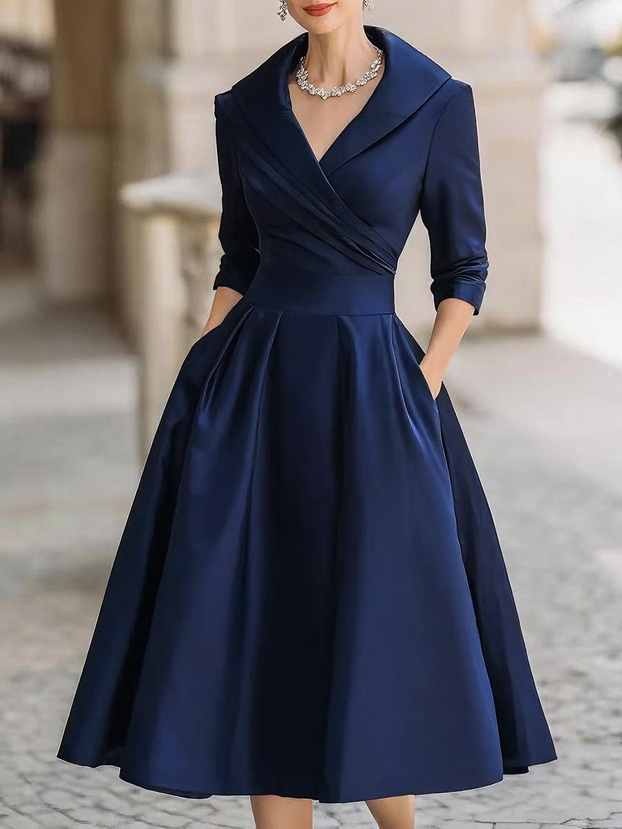 ALINA™|ABITO MIDI ELEGANTE