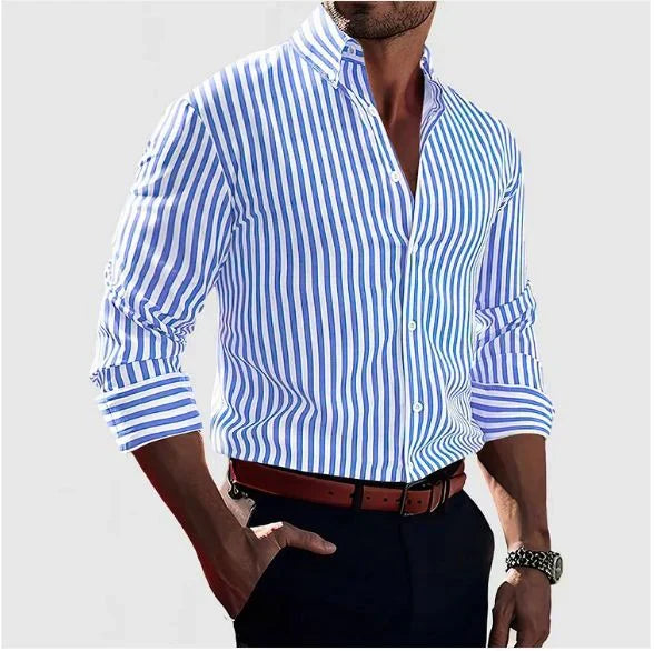 ETHAN™|CAMICIA ELEGANTE A RIGHE